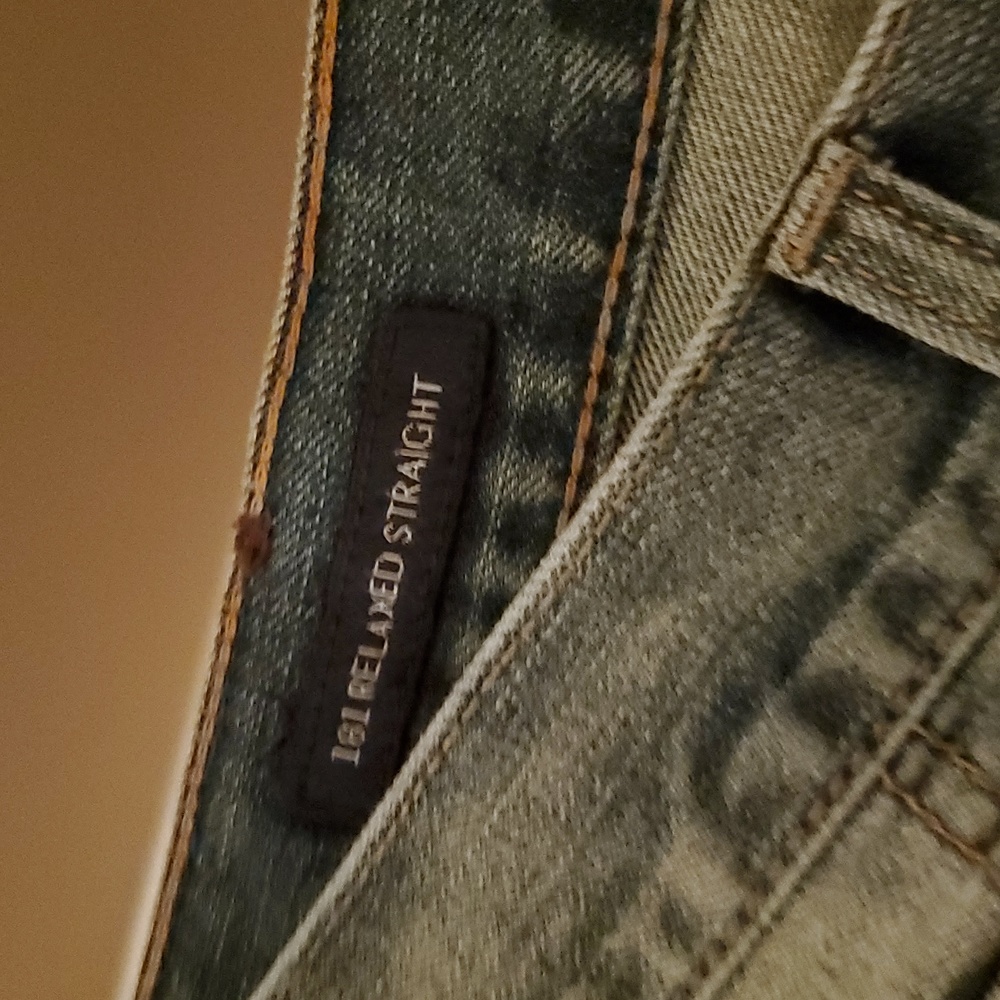 Lucky Brand 181 relaxed fit blue jeans, 38 waist, 32 length.
